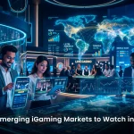 Emerging iGaming markets map showing Brazil, Africa, Southeast Asia, and India with regulatory status and revenue projections for operators in 2026