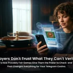Infographic showing provably fair seed-hash verification flow for Telegram casino games 2026 iGaming trust guide